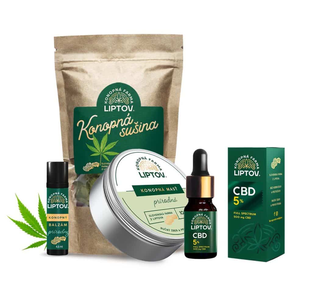 CBD oleje a CBD kvapky z Liptova Konopná farma Liptov